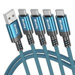 USB C Fast Charging Cable Set - 4 Pack
