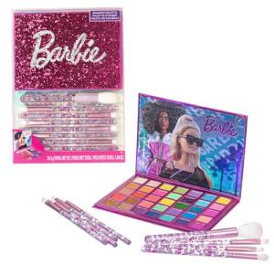Barbie 35-Well Shadow Palette with 8 Brushes