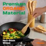 6-Piece Bamboo Cooking Spoon Set