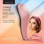 Detangling Brush Set with Headband and Hair Claw