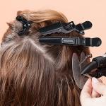 12pcs Professional Hair Clips - Wide Teeth & Dual-Hinge