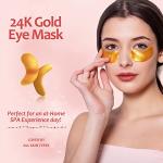 Gold Eye Masks with Hyaluronic Acid - 14 Pairs