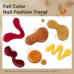 6-Piece Fall Nail Polish Set with Glitter