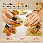 6-Piece Fall Nail Polish Set with Glitter