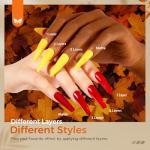 6-Piece Fall Nail Polish Set with Glitter