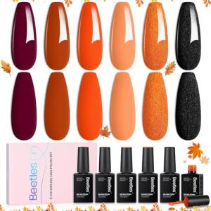 Fall Gel Nail Polish Set - 6 Autumn Colors