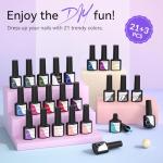 21 Color Gel Nail Polish Set for Women