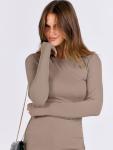 ANRABESS Women's Long Sleeve Rib Knit Tee