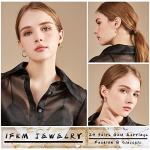 24 Pairs Gold Hoop Earrings Set for Women