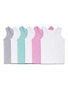 Fruit of the Loom Girls' Tank Undershirts 6-Pack