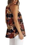 Floral Pleated Tank Top for Women