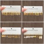 24 Pairs Gold Hoop Earrings Set for Women