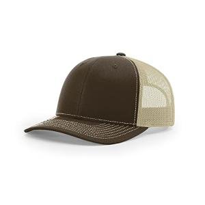 Classic Adjustable Snapback Trucker Cap - Brown/Khaki