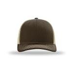 Classic Adjustable Snapback Trucker Cap - Brown/Khaki