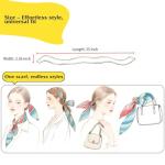 4-Pack Boho Hair Scarves for Women