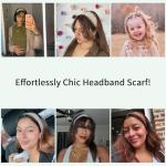 4-Pack Boho Hair Scarves for Women