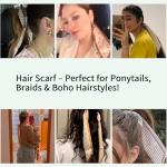 4-Pack Boho Hair Scarves for Women