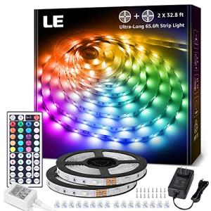 65.6ft Color Changing LED Strip Lights with Remote