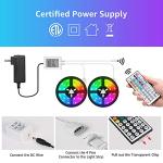 65.6ft Color Changing LED Strip Lights with Remote