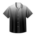 Men's Hawaiian Button-Down Gradient Summer Shirt