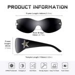 Y2K Oversized Frameless Sunglasses for Everyone