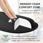 KTRIO Memory Foam Wrist Rest and Mouse Pad