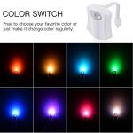 Motion Sensor Toilet Night Light - 9 Colors