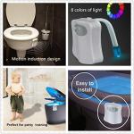 Motion Sensor Toilet Night Light - 9 Colors