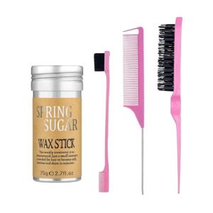Hair Wax Stick Set with Edge Brush Combo