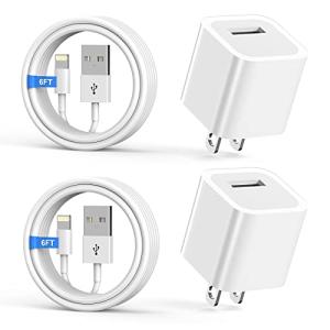 2-Pack MFi Certified 6FT iPhone Charger Cables