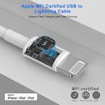 2-Pack MFi Certified 6FT iPhone Charger Cables
