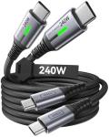INIU 6.6ft USB C Fast Charging Cable 2-Pack