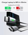 INIU 6.6ft USB C Fast Charging Cable 2-Pack