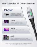 INIU 6.6ft USB C Fast Charging Cable 2-Pack