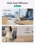 INIU 6.6ft USB C Fast Charging Cable 2-Pack