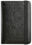 RFID Blocking Passport Holder Wallet - Black