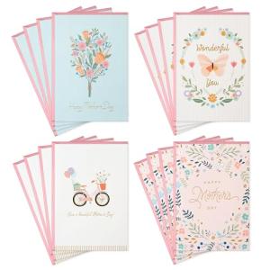 Floral Mother's Day Card Set (16 Cards)