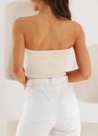 Trendy Women's Twist Knot Tube Top - Apricot