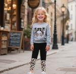 Toddler Girl Leopard Print Outfit Set (5-6T)