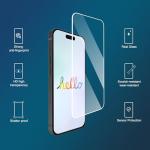 Ailun 3 Pack Screen Protector for iPhone 15 [6.1 inch] + 3 Pack Camera Lens Protector with Installation Frame,Case Friendly Tempered Glass Film,[9H Hardness] - HD [6 Pack]