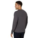 Hanes mens Beefy Long Sleeve Three-button Henley Shirt, Slate Heather, X-Large US
