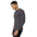 Hanes mens Beefy Long Sleeve Three-button Henley Shirt, Slate Heather, X-Large US