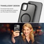 BENTOBEN for iPhone 11 Phone Case, Phone case for iPhone 11 Magnetic Case [Compatible with Mag Safe] Translucent Matte Slim Shockproof Anti-Fingerprint Protective Cover for iPhone 11 6.1’’ Black