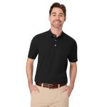 Hanes mens Short Sleeve X-temp Performance Polo fashion t shirts, Black, Medium US