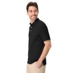 Hanes mens Short Sleeve X-temp Performance Polo fashion t shirts, Black, Medium US