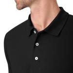 Hanes mens Short Sleeve X-temp Performance Polo fashion t shirts, Black, Medium US