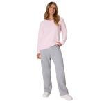 Hanes Women's EcoSmart Crewneck Sweatshirt, Pale Pink, XL