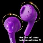Violet JVC Gumy Ear Bud Headphones