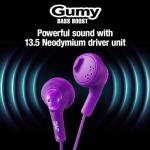 Violet JVC Gumy Ear Bud Headphones