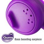 Violet JVC Gumy Ear Bud Headphones